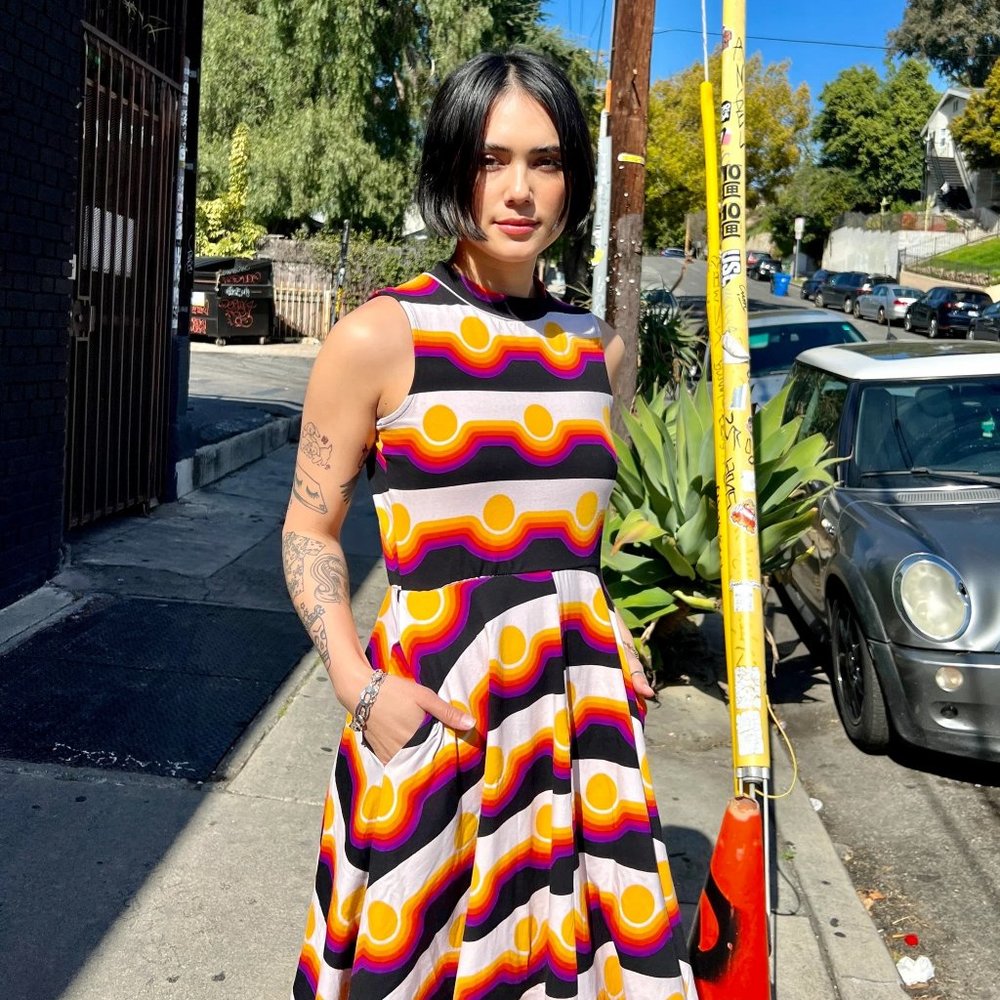 Nooworks Dahlia Dress in Circa print